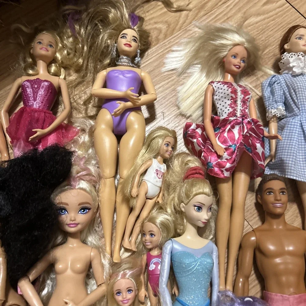 Barbie Doll Lot of 19 w/ Clothes & Accessories